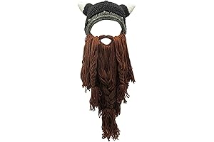 Beanie Hat with a Beard: A Barbarian's Winter Companion