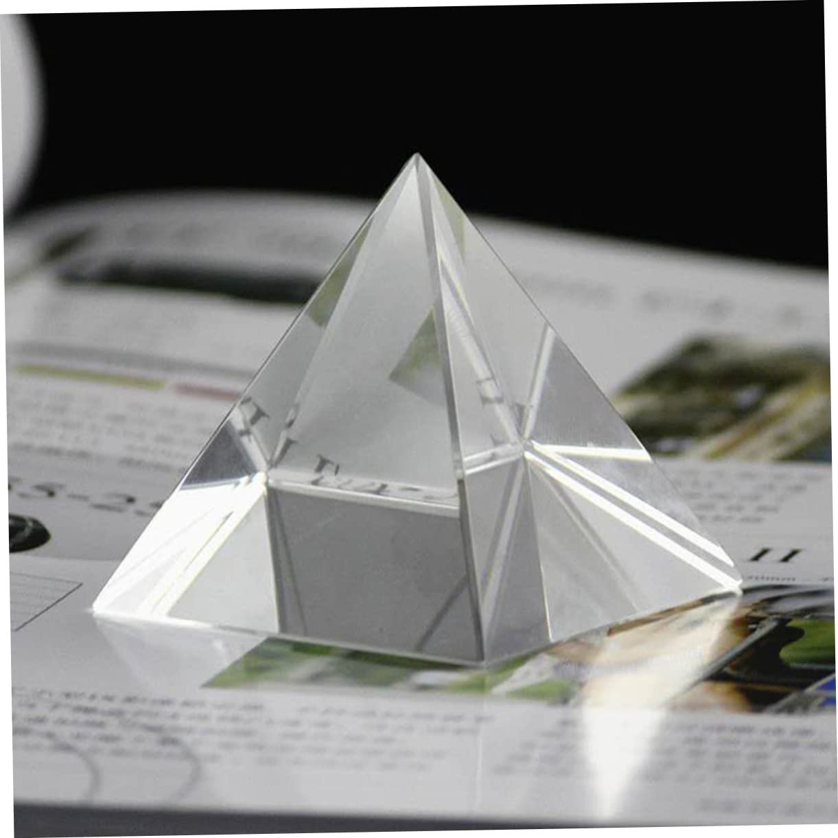 PRETYZOOM 60mm Optical Glass Prism Rainbow Principle Perfect Desk Ornament Decor