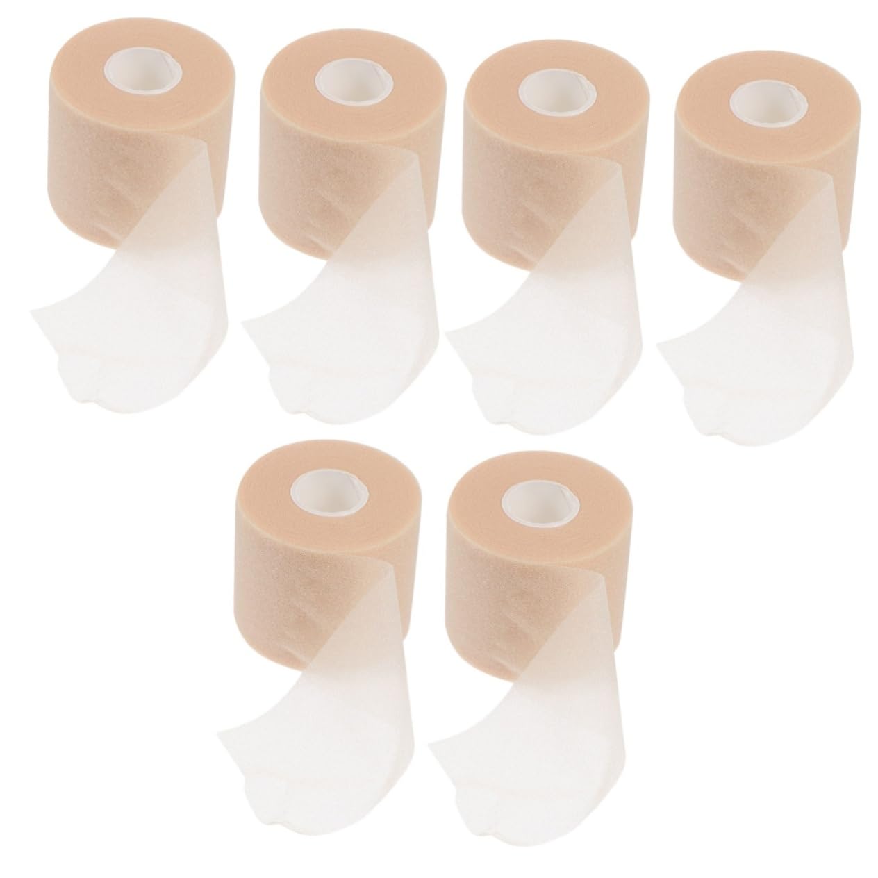 COLLBATH 3sets Ankle Wrist Knee Protection Tape Gray Yellow Foam Sponge Prewrap Athletic Sports Sponge Tape Shockproof for Exercise 2rolls*3