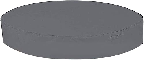 CALIDAKA Cubierta de bañera de hidromasaje al aire libre redonda spa sombra sólida portátil impermeable a prueba de humedad anti UV plegable, 4