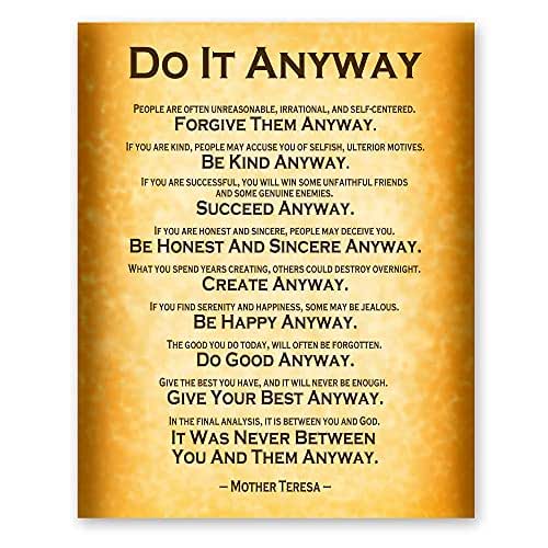 Do It Anyway Do It Anyway Quote Mother Teresa Inspirational
