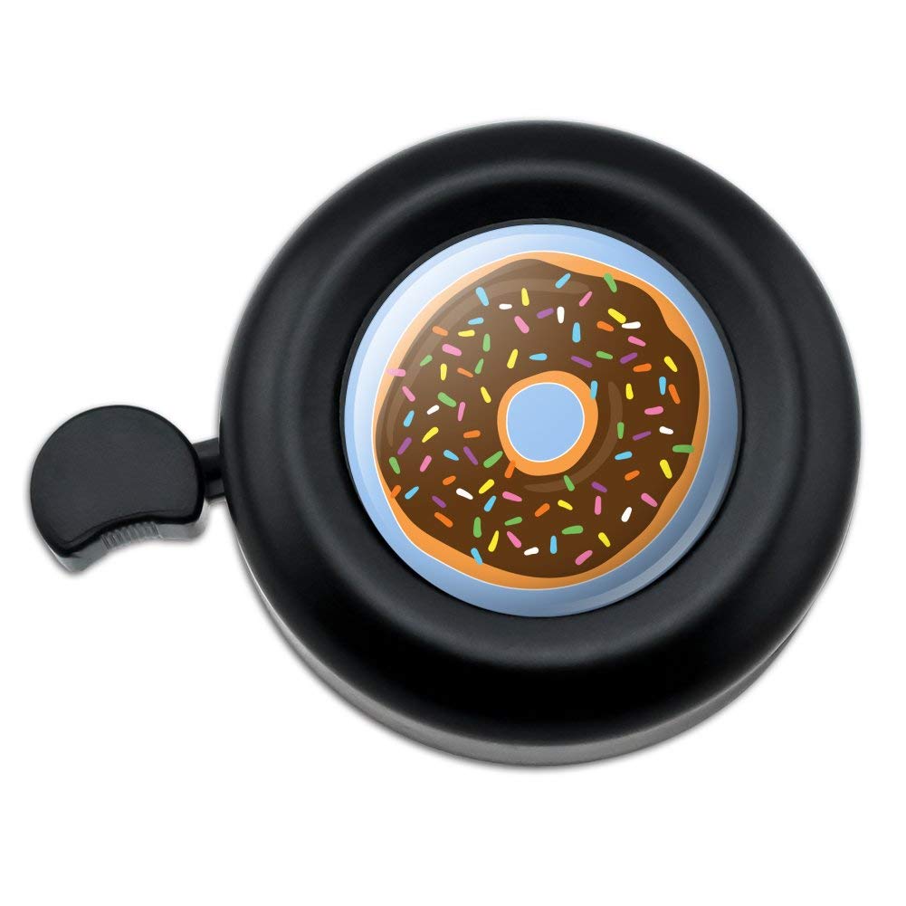 GRAPHICS & MORE Cute Donut with Sprinkles Chocolate Icing Bicycle Handlebar Bike Bell
