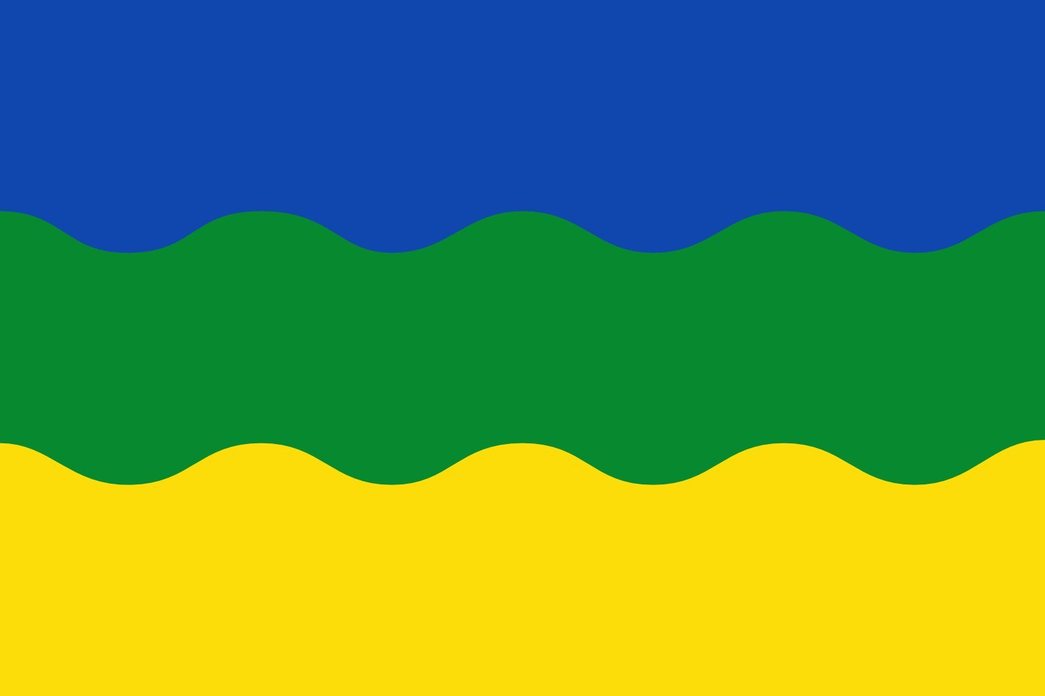 Drapeau Large Riudecols à bordure adaptable et tissu ultra résistant
