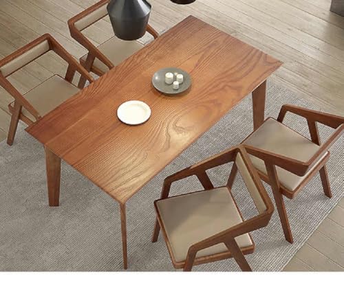 Image of Sheesham Wood Multipurpose Chair with Cushion | Solid Wood Modern Dining, Living Room & Office Lounge Chair | Wooden Armchair for Home Furniture (Honey Finish)
