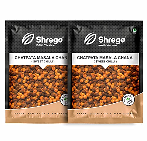 Image of SHREGO Chatpata Masala Roasted Bhuna Chana, Sweet Chilli, Snacks & Namkeen (300 Gm)