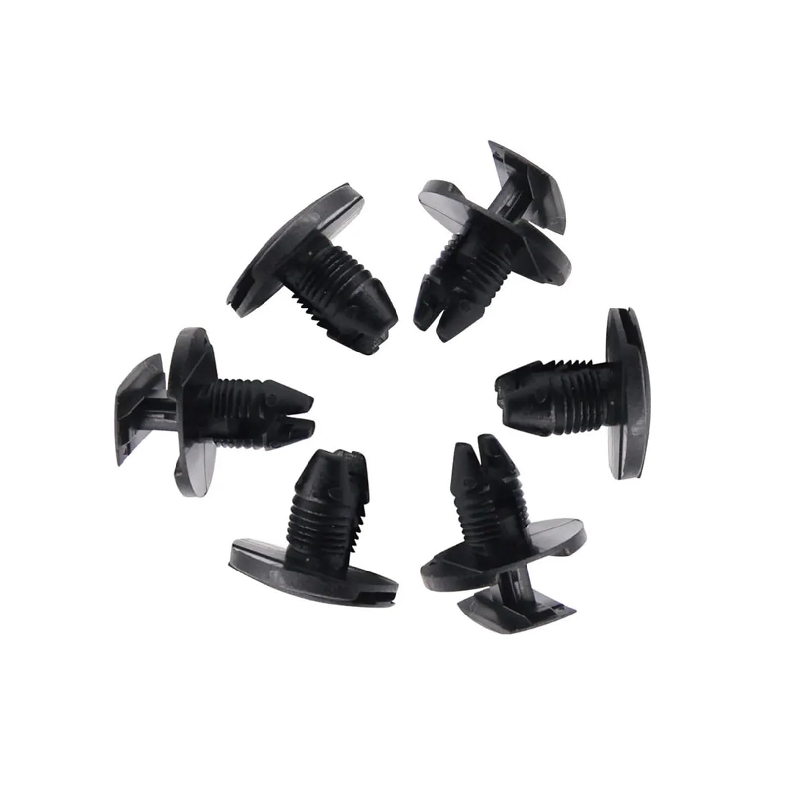 KXFVYNE 20pcs Compatible Black Plastic Interior Clip Auto Fastener Car Push Type Rivet Retainer Bumper Fenders Fixed Clamp