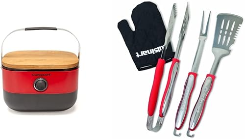 Miniatura 8 de Cuisinart CGG-750 - Parrilla de gas portátil, color rojo