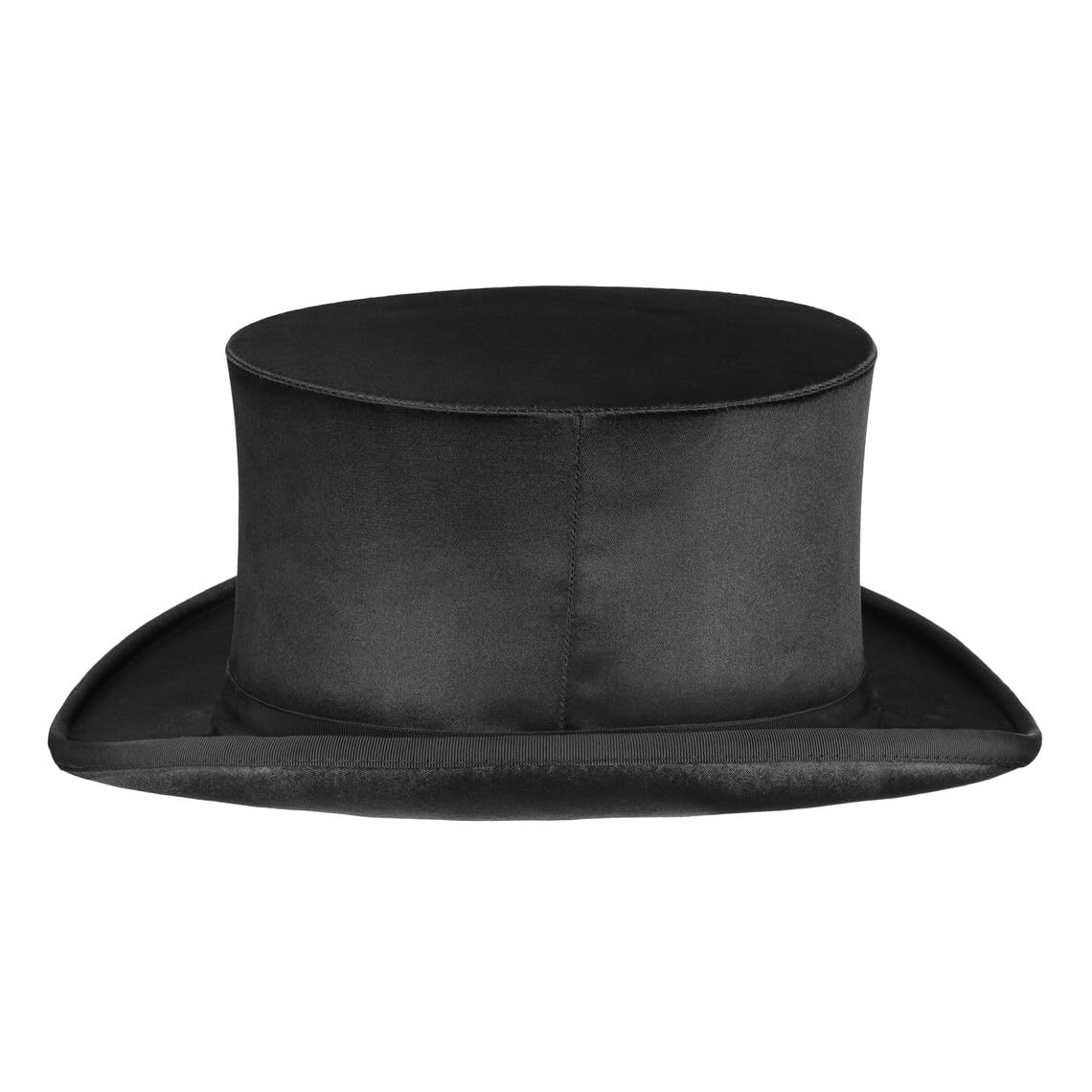 Maskworld Hochwertiger Klappzylinder - Chapeau Clacque - klassisch festlich elegant - Damen & Herren - Schwarz - Höhe: 12,5 cm - handgefertigt in Deutschland - Hut-Manufaktur