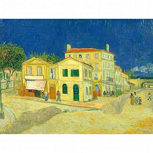 Amazon.co.jp: ゴッホ『黄色い家』高精彩工芸画+手彩 風景画 アルルの