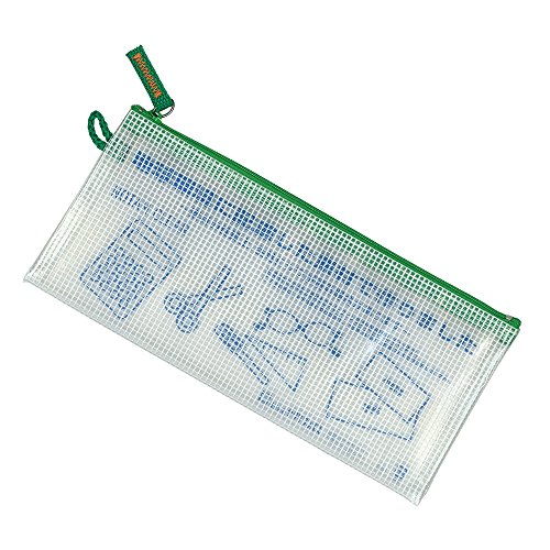 サクラクレパス メッシュケース クリアー ペンケース/ポーチサイズ グリーン UNC-T#29