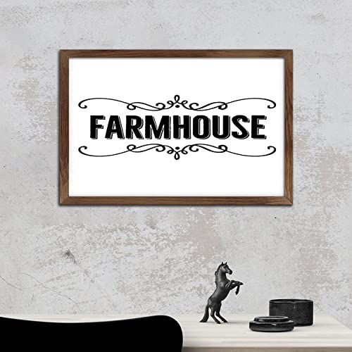 Inspirational Framed Wooden Sign Farmhouse Room Decor for House Farmhouse