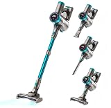 Okurim Cordless Stick Vacuum Cleaner, 55 Mins Fast Charging, 38KPA Lightweight Vacuum for Home Pet Hair Carpet Hard Floor (Green)