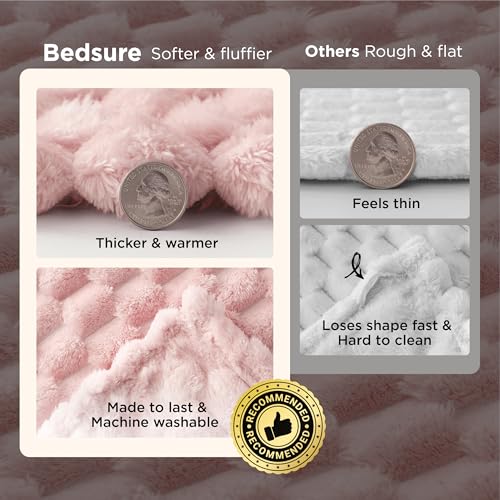 Save on Bedsure Pink Fluffy Throw Blanket - Use Code PE5OYREG - Image 3