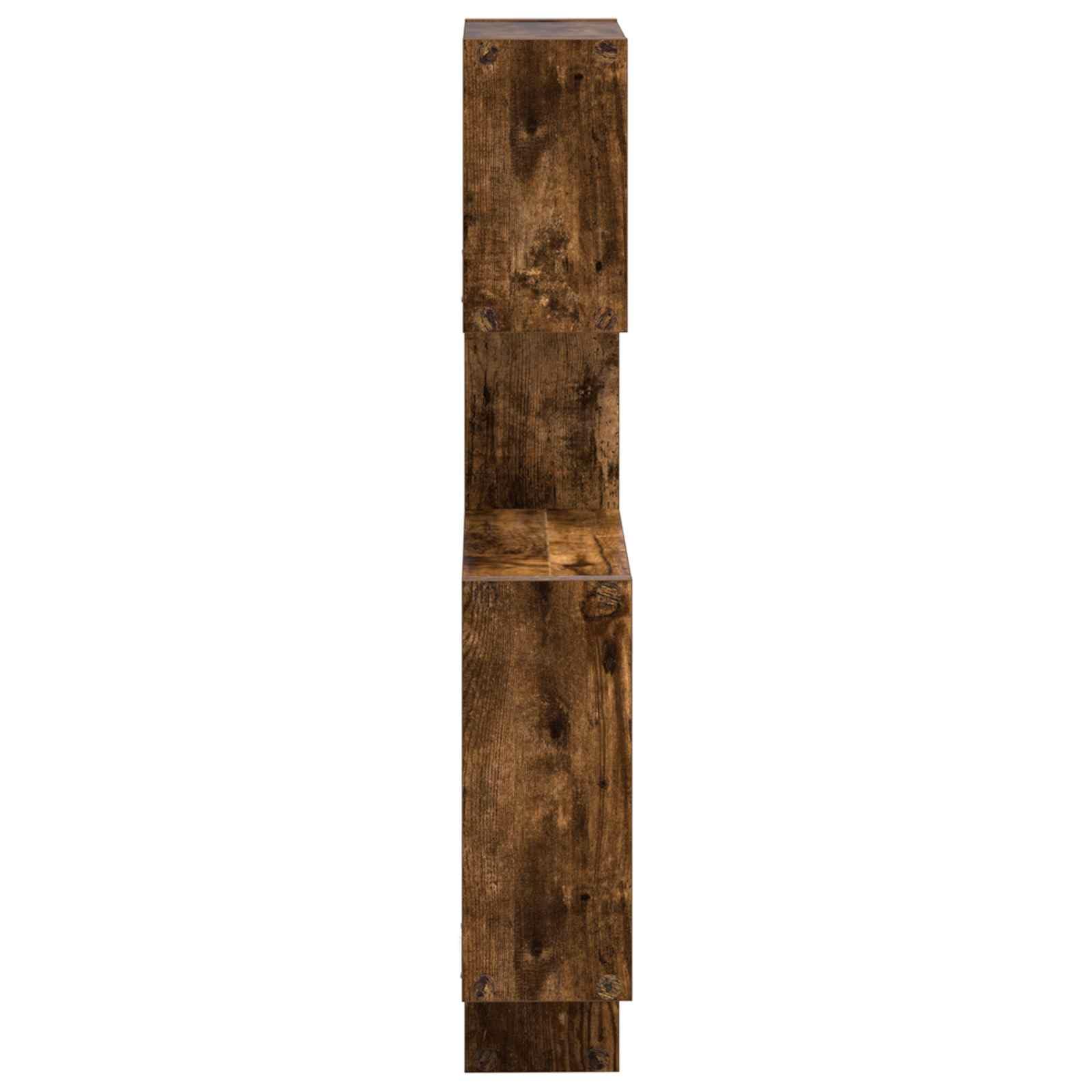 Wandwürfelregale Wandhalterung Braun aus Holzwerkstoff 64 x 13,5 x 91,5 cm platzsparend für Wohnzimmer Schlafzimmer Büro mit Stauraum und moderner Aufbewahrung