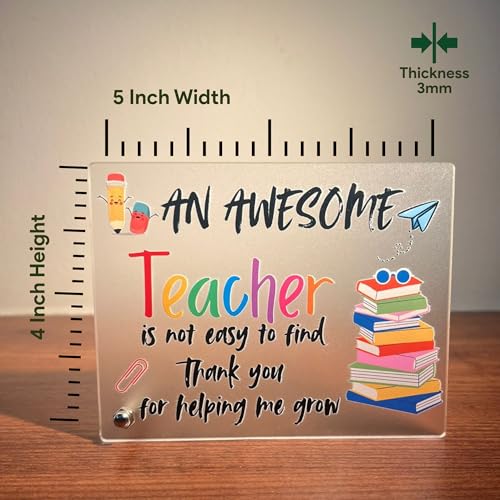 Teacher Day Gifts – Frosted Acrylic Plaque with Nut Stand by tinydabba - 4