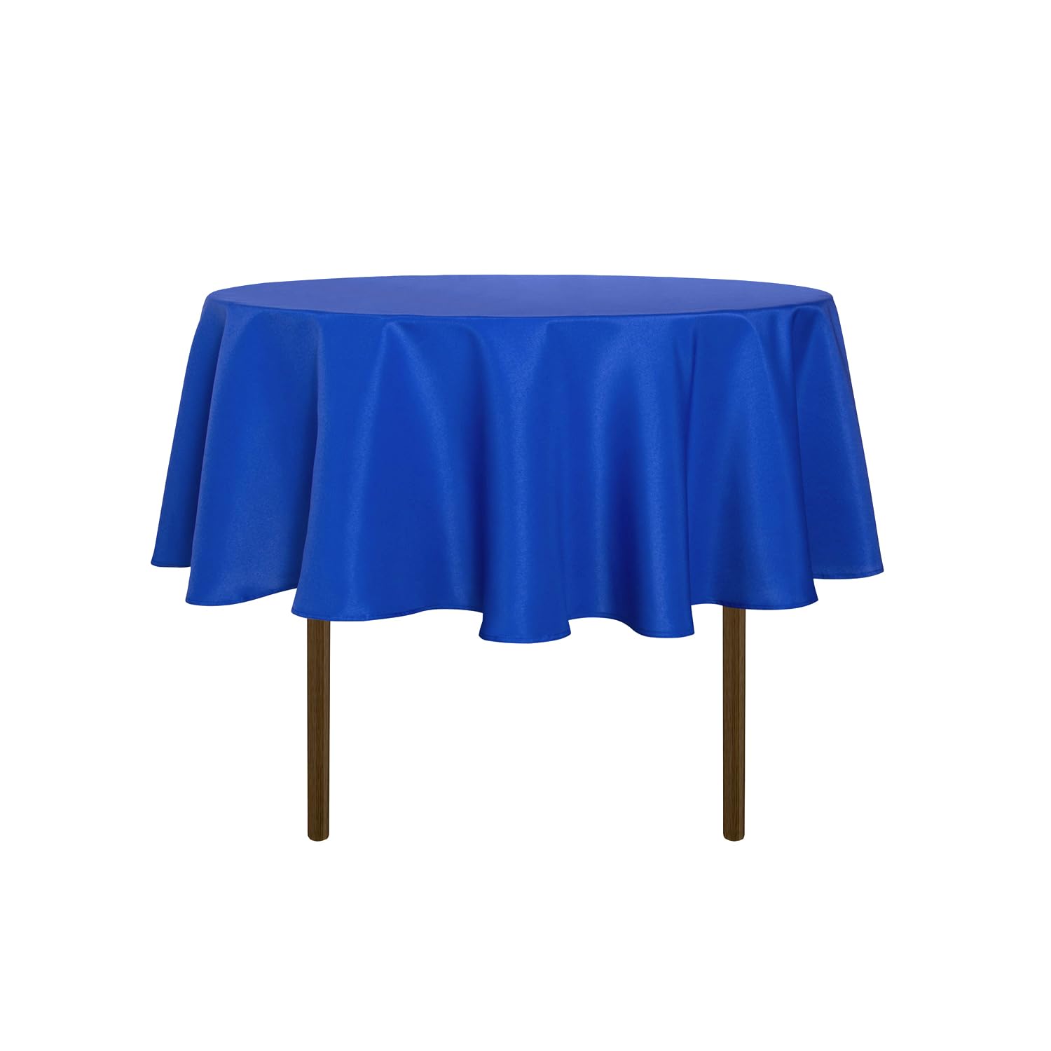 sancua Round Tablecloth 48 Inch Fits 20-36 Inch Tables, Royal Blue | Water Resistant, Spill Proof, Washable Polyester Cloth Cover, For Dining Tables, Buffet Parties and Camping