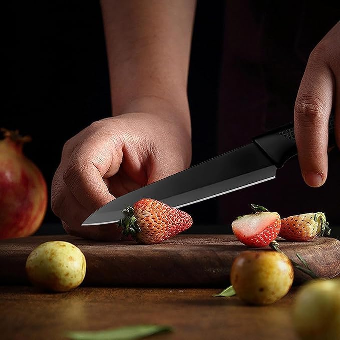 High Carbon Stainless Steel Ultra Sharp Knife for Vegetables Fruit and Meat Steak Knives, Dishwasher Safe. 3