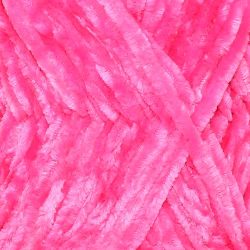 Image of M.G Chunky Velvet Yarn, Gulmarg 500 GMS - Best Used with Knitting and Crochet Needles - Wool Yarn for Knitting - H Art-BABF