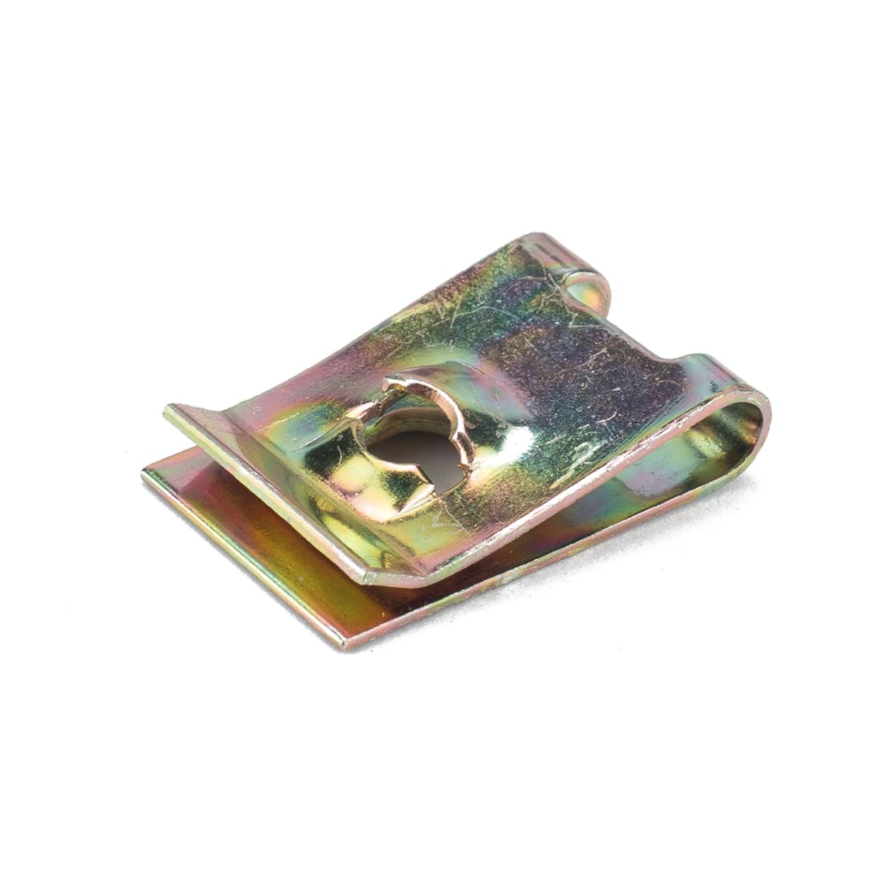 MOLUCKFU Universal Panel u Nut Fastener 100pcs Self Tapping Nuts Washer Silver for Motorcycle Easy to Use