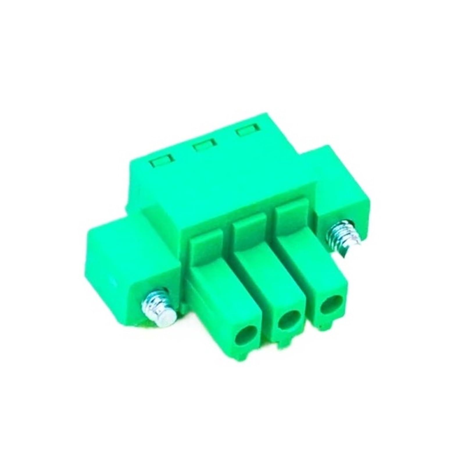 Conector de 3 Polos Verde con Brida giratoria, Bloque de terminales con Conector de Tornillo PCB de 3 Pines, 3,81mm, 8 Uds.