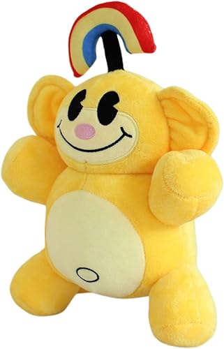 Miniatura 7 de 7 piezas de peluche de mono arcoíris, 12 pulgadas KND Rainbow Monkey Peluches de peluche de animales de peluche, recuerdo de fiesta de cumpleaños