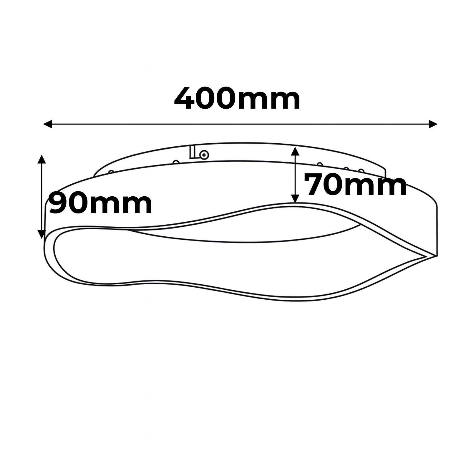 Alpinaluz Plafón LED de Techo Ondulado 36W CCT 40 cm Efecto Nogal | Tres tonos seleccionables, difusor acrílico opal y perfil irregular para salón, dormitorio, comedor, pasillo y oficina