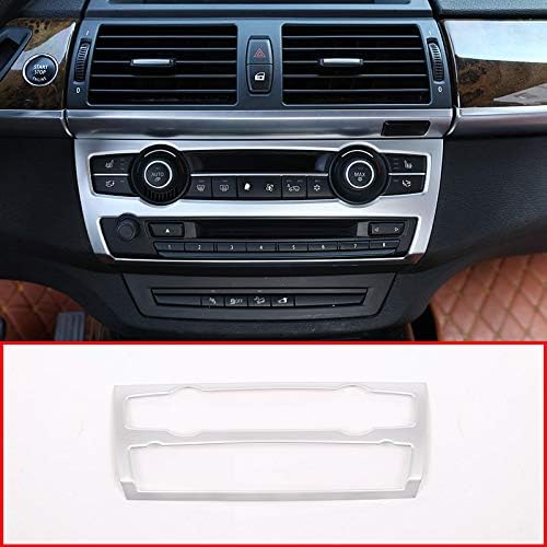 Miniatura 2 de CHEYA ABS Consola de coche aire acondicionado volumen perilla caja marco ajuste para BMW X5 X6 E70 E71 2008-2013 Auto Accesorios (cromo)