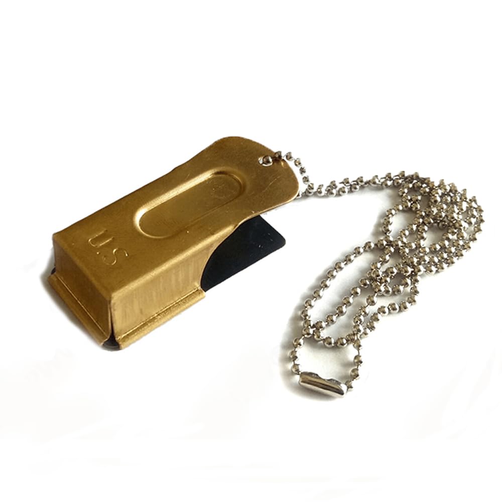WWII Paratrooper Clicker Retro US Outdoor Soldier Combat Signaler Replica of WW2 D-Day Brass Signal Whistle
