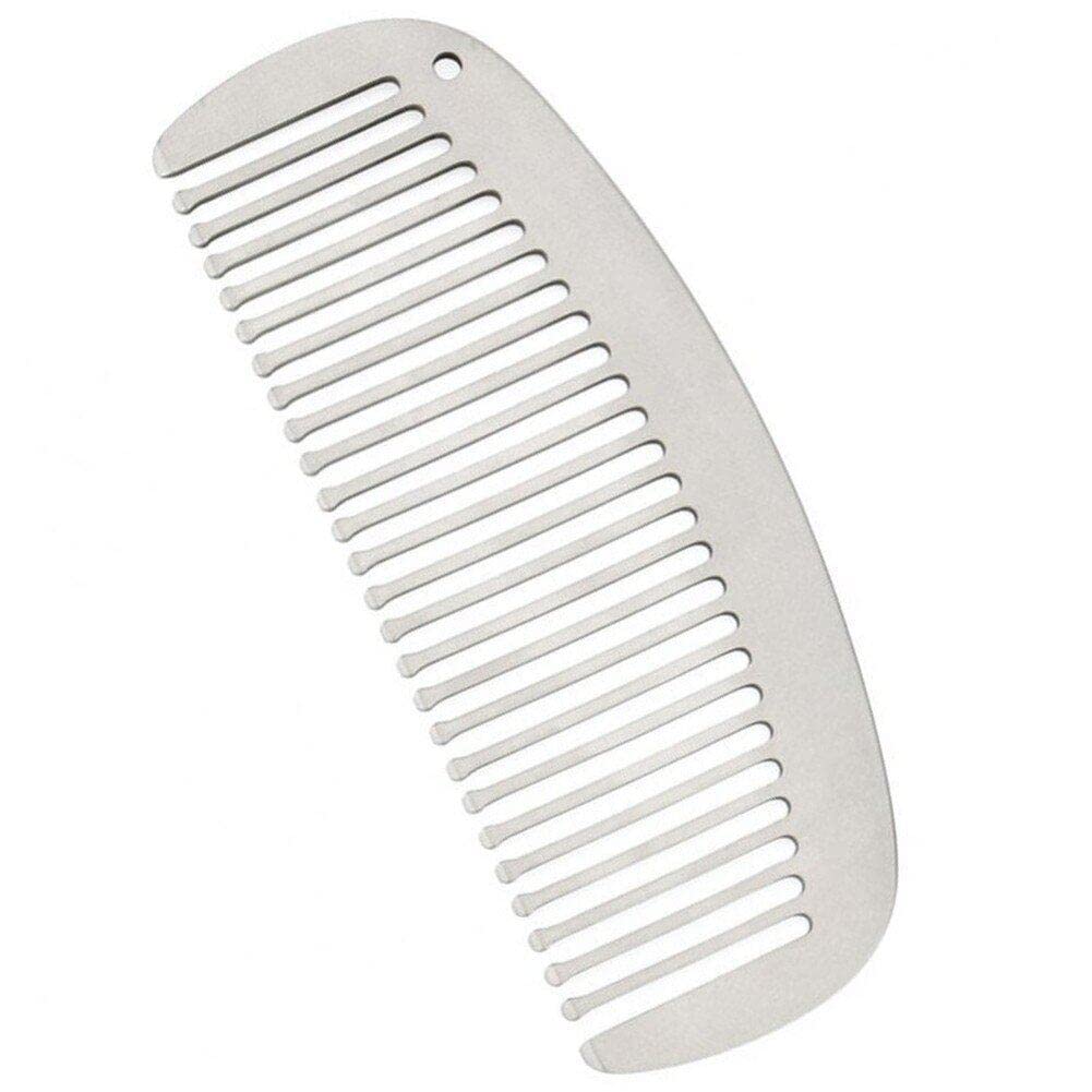 Peigne en alliage de titane compact comme accessoire de voyage et de randonnée
