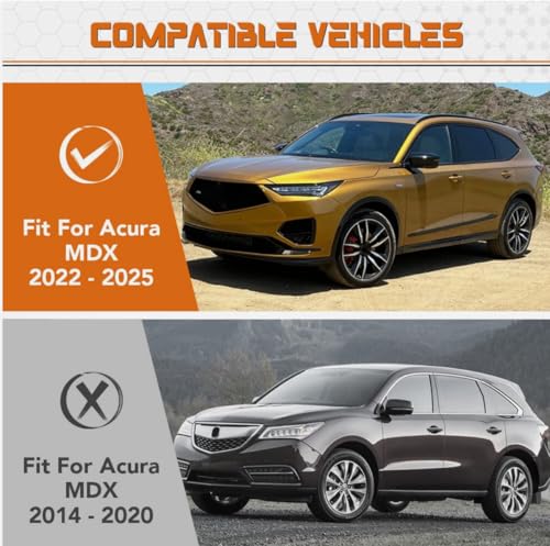 Juego de 2 estribos laterales para Acura MDX 2022-2026 miniatura 4