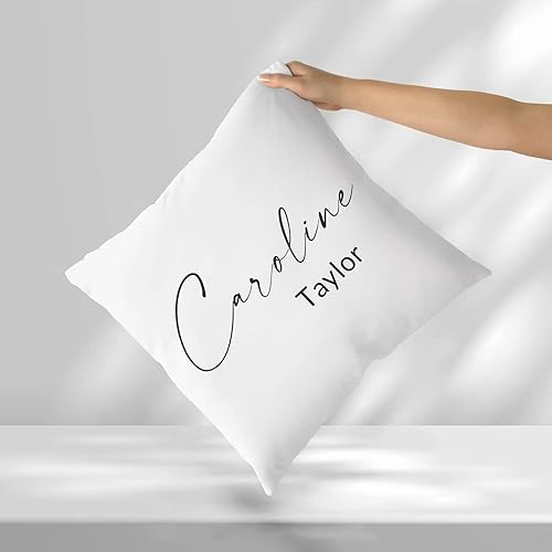Miniatura 3 de Funda de almohada personalizada con nombre, funda de almohada con texto personalizado con imagen, funda de cojín con nombres personalizados,