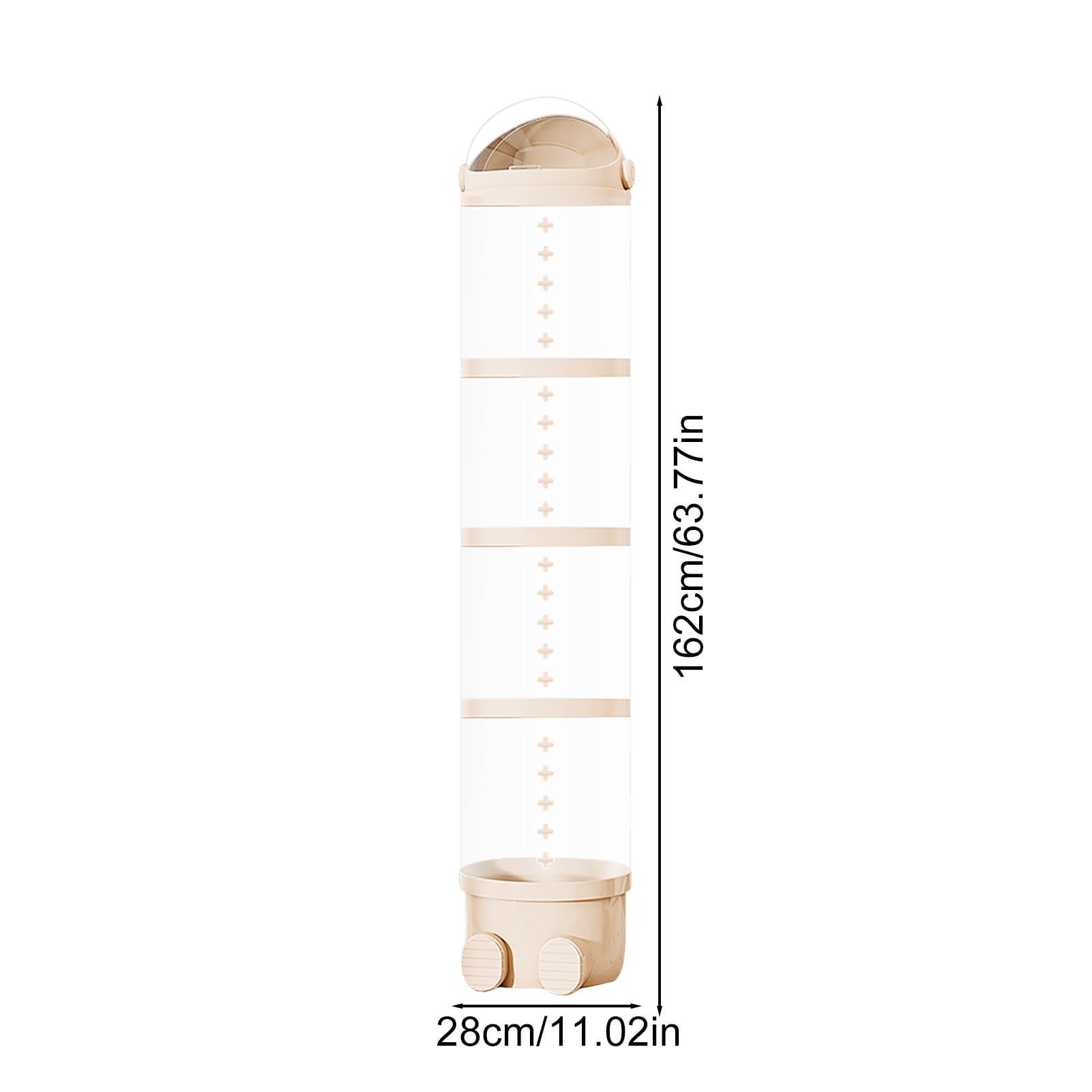 Tubo de almacenamiento de juguetes, organizador que ahorra espacio, soporte vertical de felpa, cesta transparente, almacenamiento eficiente de animales de peluche para dormitorio, guardería, diseño