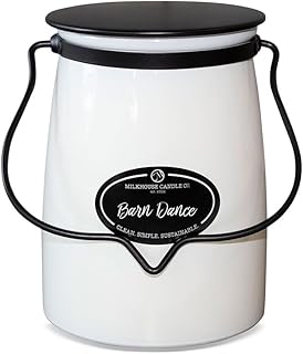 Barn Dance - Creamery Collection - 22oz Single Cotton Wick Soy Candles with Beeswax - Long Burn Time, Made in The USA - Non Toxic, Premium Scented Candles