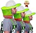 3 Pack - Sun Visor Hard Hat Sun Shield- Fitted with Ventilation Holes, Reflective Strip, Full Brim and Neck Cover Sun Shield Mesh