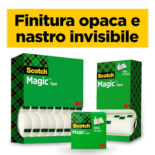 3M - Scotch Magic Type Nastro Adesivo 25Mmx66M - 2