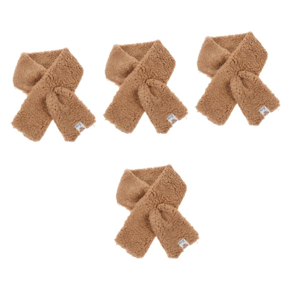 SOIMISS 4pièces Écharpe Peluche Douce Et Chaude Pour Femmes Réchauffeur De Cou Hiver Écharpe Épaisse Et Douillette Parfaite Pour Ski Activités Extérieur