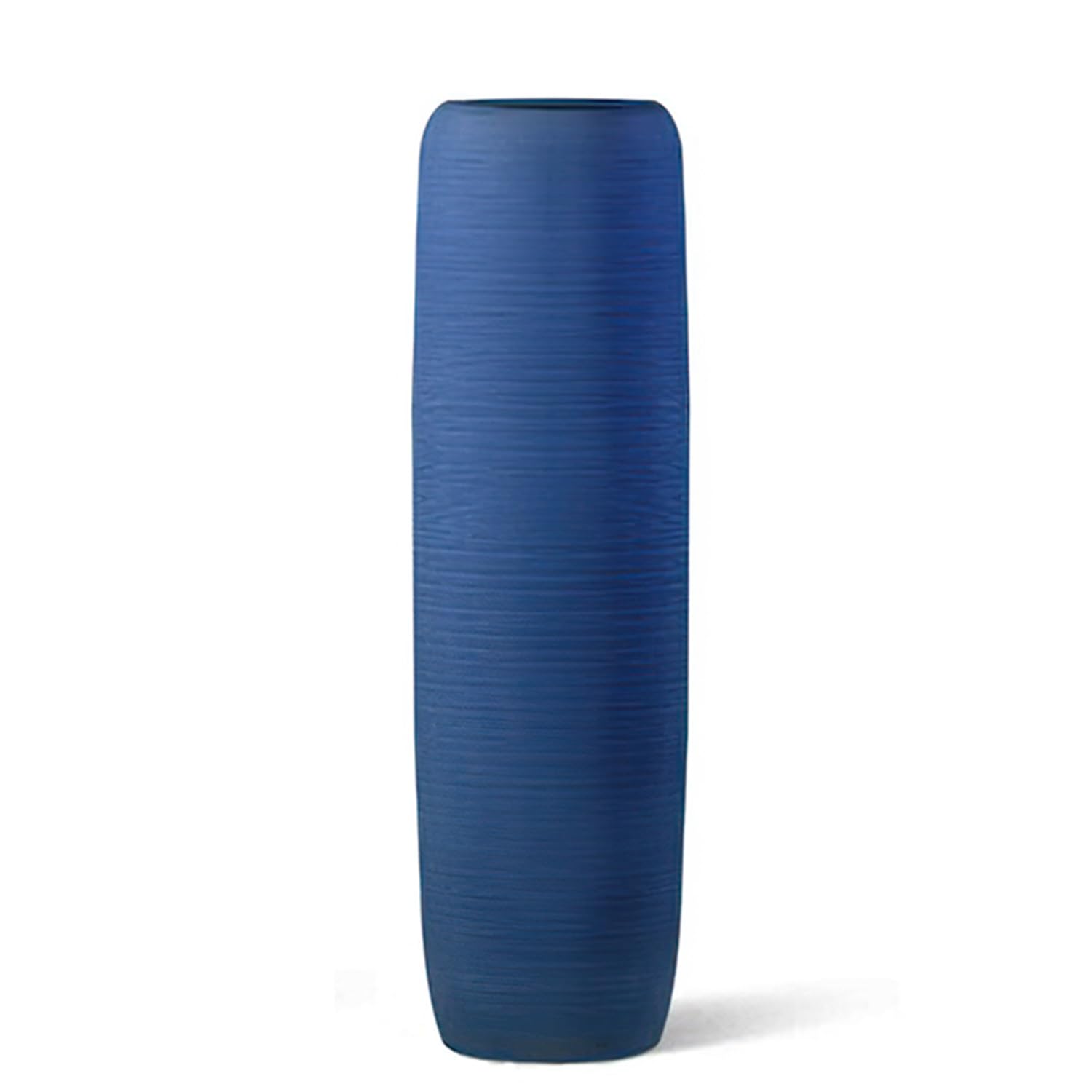 asdchZen Tall Floor Vase, 80Cm/31.4 Inches Large Floor Ceramic Vase, Sophisticated Flower Vase For Office, Home, Kitchen, Farmhouse, Living Room, Decorative Branches And Dried Flowers,Blue-20x60cm