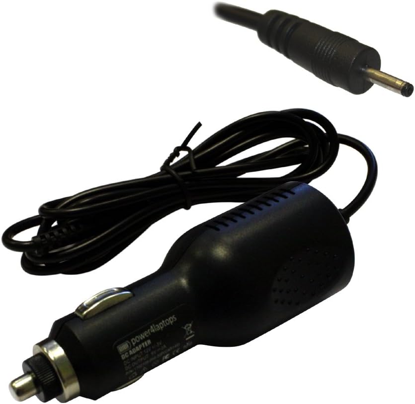 Power4Laptops DC Adapter Tablet Car Charger Compatible With Goclever Tab R75