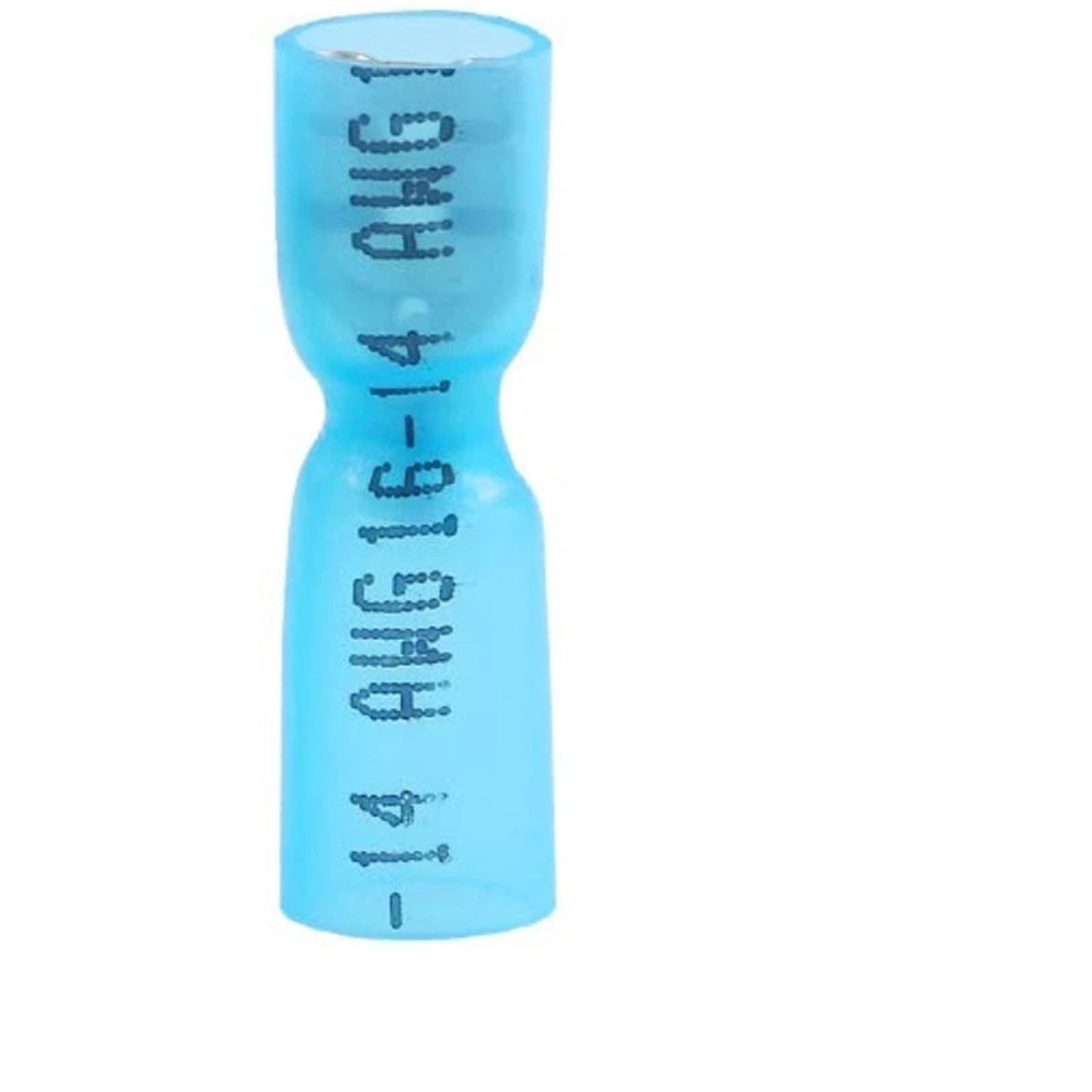 Ciopljhkl Men's Blue Fe 50/100Pcs Heat Shrink Spade & Fe Electrical Terminals Insulated Wire Connectors 22-10Awg For Home,Factory,Cars,Ship