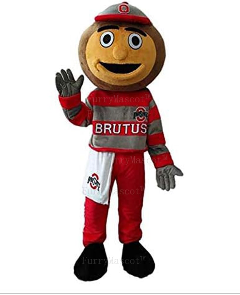 Adult Ohio State Brutus Suit Animal Mascot Costume Party Carnival Costumes