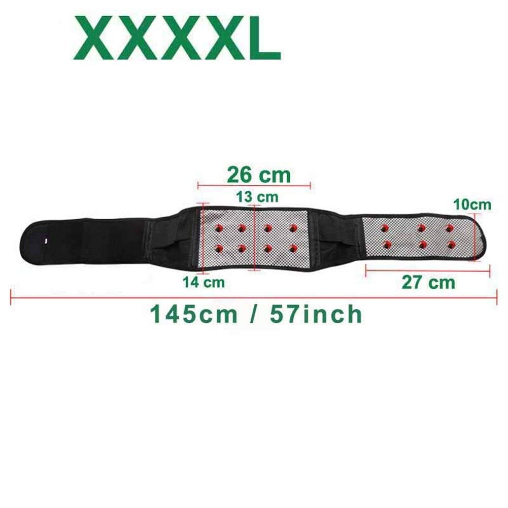 Tutore lombare Vita regolabile Tormalina Autoriscaldante Terapia magnetica Cintura di supporto for la schiena Fascia for massaggio Assistenza sanitaria uomo donna(3XL)