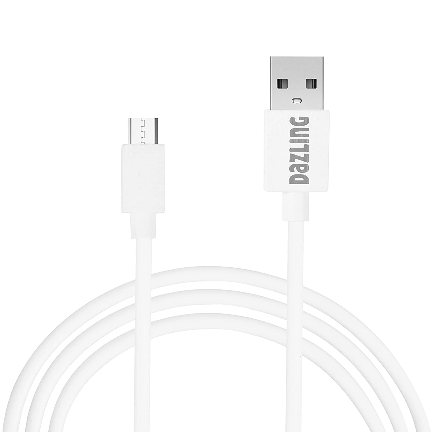 DAZLING Micro USB Cable, 2.8A Fast Charging 480mbps Data Transmission For Smartphones, Tablets, Laptops 1 Mtr - White (B0BY3BW5V4) Amazon Price History, Amazon Price Tracker