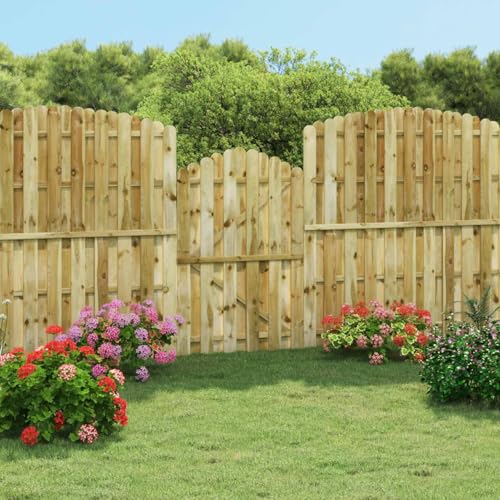 Homgoday Gartentor Imprägniertes Kiefernholz 100x150 cm Model45329