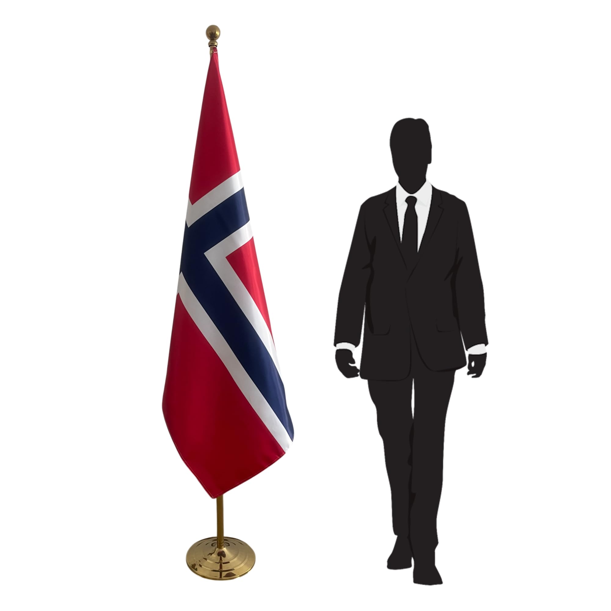 Drapeau Norvégien avec Mât Vertical : Fini les Chutes avec ce Support Stable - 8