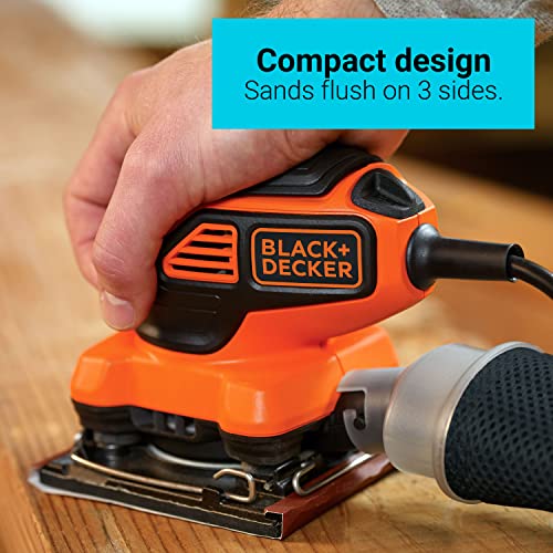 Black & Decker BDEQS300 Black+Decker 2.0 Amp Electric 1/4 Sheet Orbit Sander thumb #4
