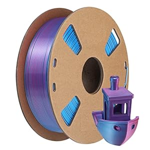 DD PLA Filament 1.75mm 1kg, 3D Printer Filament PLA Plus, Silk Dual Color Co-Extrusion 3D Printing Materials for 3D…