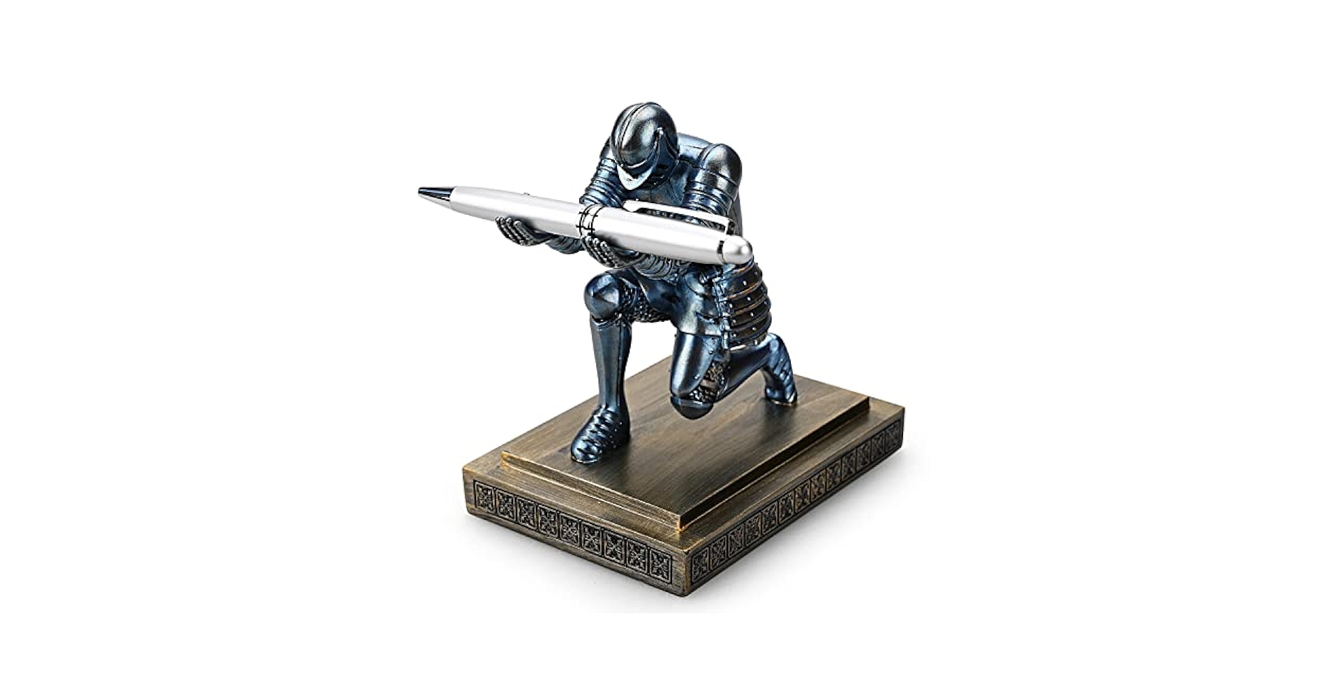 Amazon.com: HDMbigmi Knight Pen Holder Pen Stand Desk