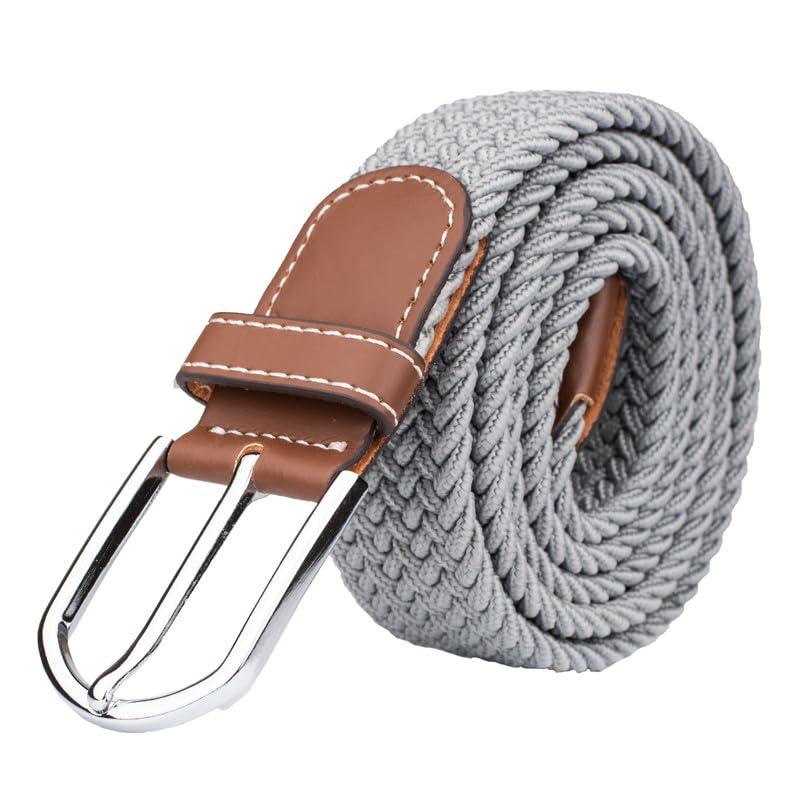 Image of The Tie Hub Unisex Stretchable Woven Fabric Belt | Adjustable, Hole-Free Design | Fits Up to 40 Inches Waist