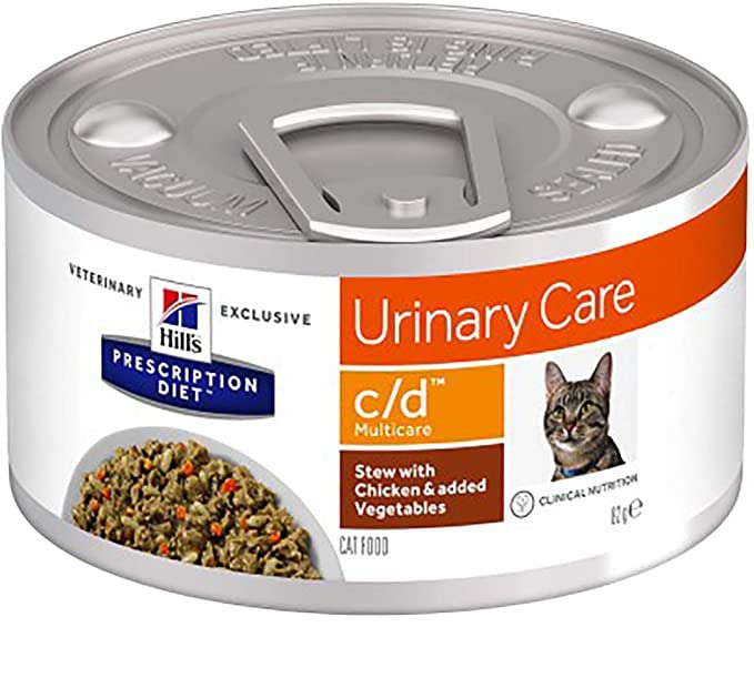 Hills Pet Nutrition S.L. PD Fel C/D Stew Huhn/Verdu 24/82G 603874 Hills 800g