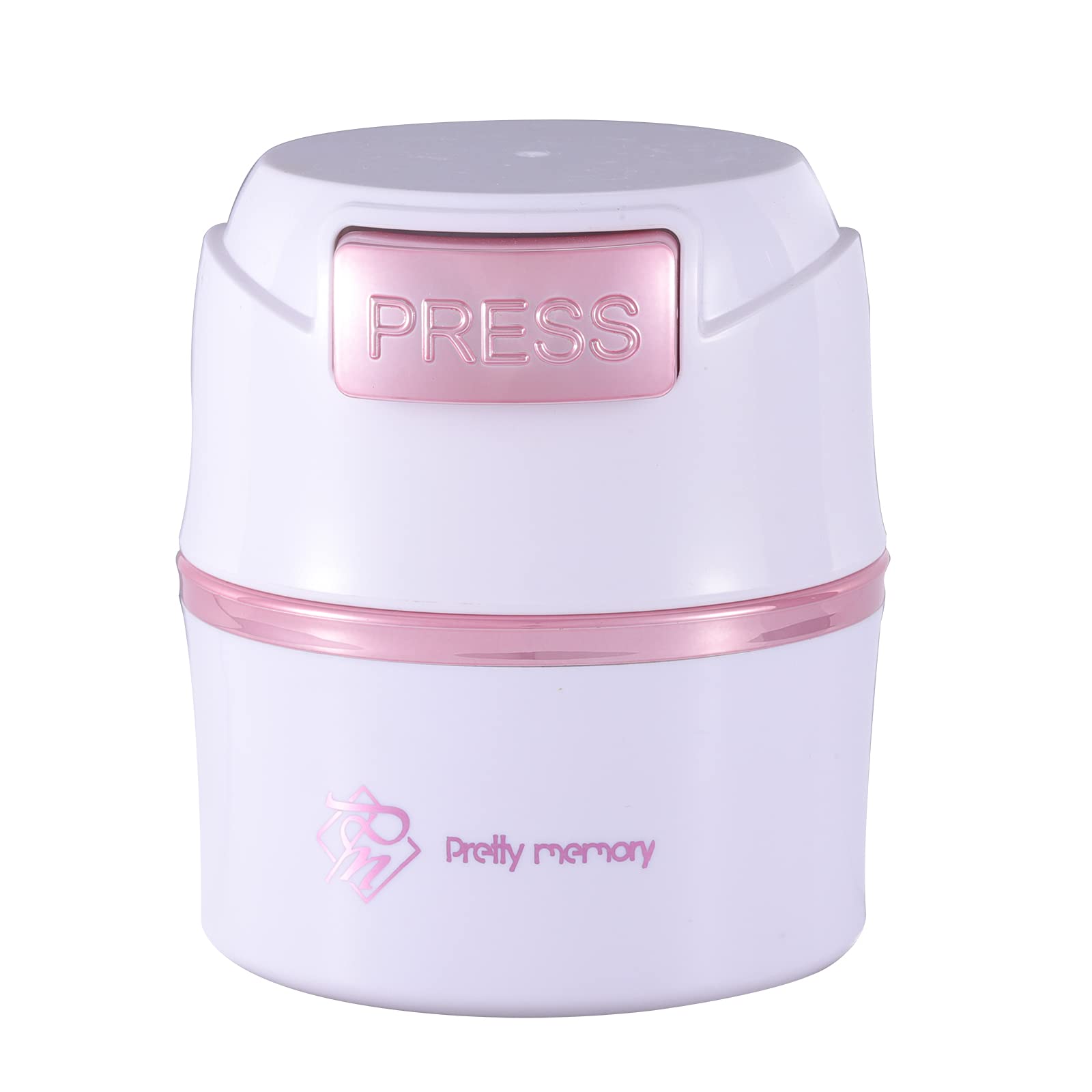 Pretty memory Tutkal Saklama Kabı Kirpik Uzatmaları Mühürlü Kirpik Tutkal Tutucu Yapışkan Kavanoz Standı Kadınlar için Mühürlü, Lash Tech Malzemeleri (Beyaz - Pembe)